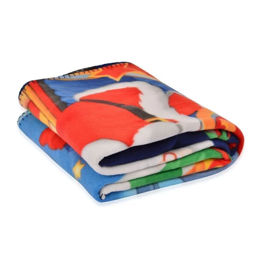 Santa Claus and Reindeer Microfiber Fleece Throw